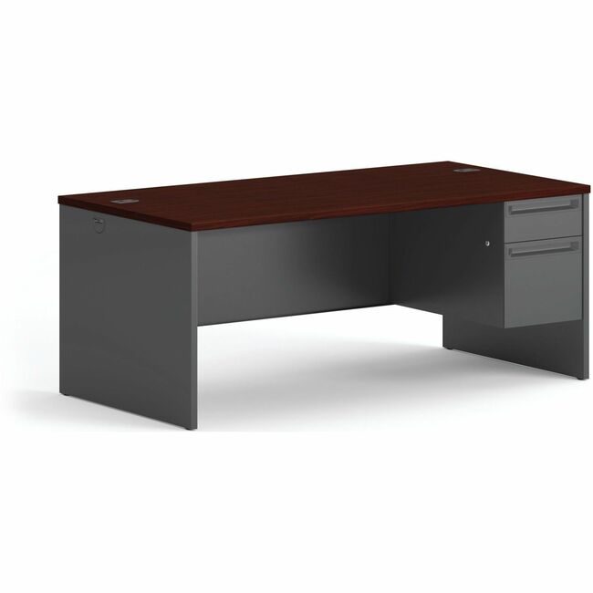 The HON Company Desk Sgl Ped 2R 72X36 Ccl HON38293RNS