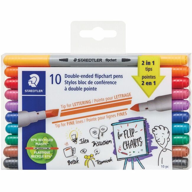 Staedtler Marker Dry Erase Twin Tip STD3010TB10A6