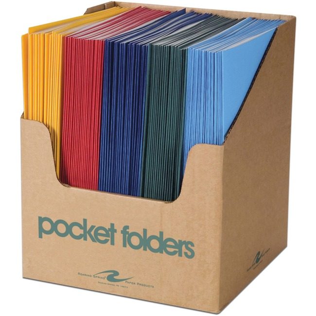 Roaring Spring Paper Products Folder Pkt Embsd Stnd 100 Pack ROA50200