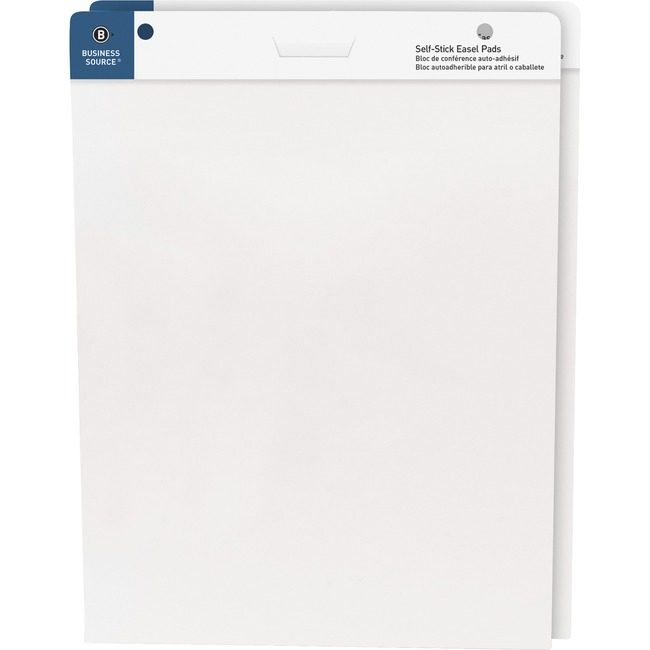 Business Source Pad Easel Slfstck Plain 2 Pack BSN38591