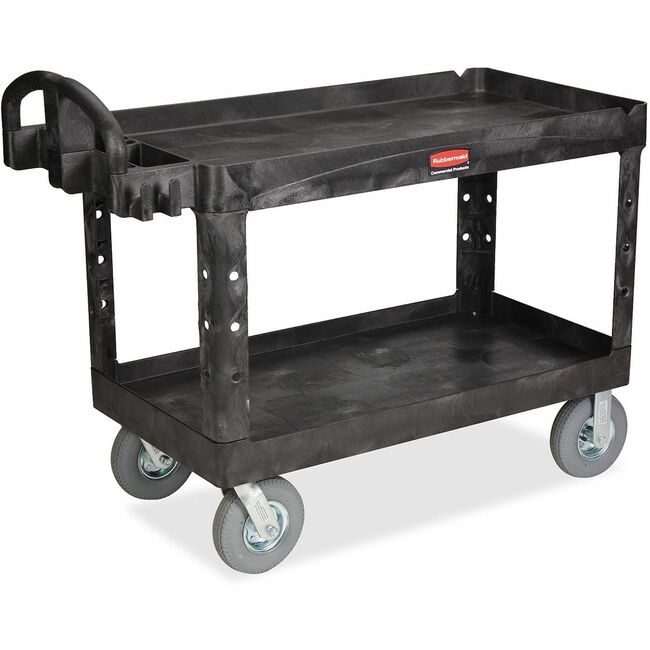 Rubbermaid Commercial Products Cart Brute Hd Lg Bla RCP454600BK