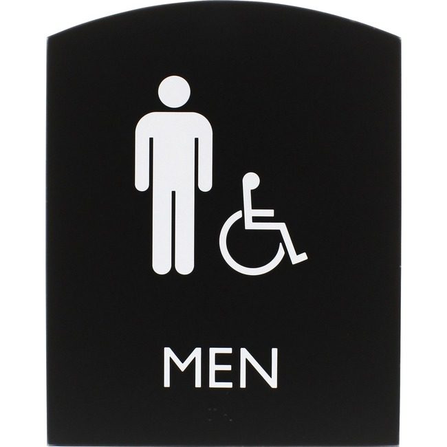 Lorell Sign 8.5X6.75 Ada Men Acc LLR02677