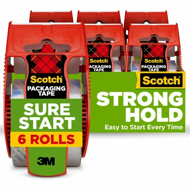 3M Company Tape Pkg W/Dispn 22.2YD 6 Pack MMM1456