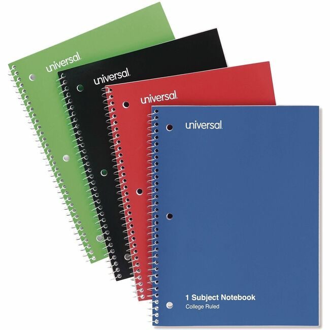 Universal Office Products Notebook 1SBJ College 4 Pack UNV66614