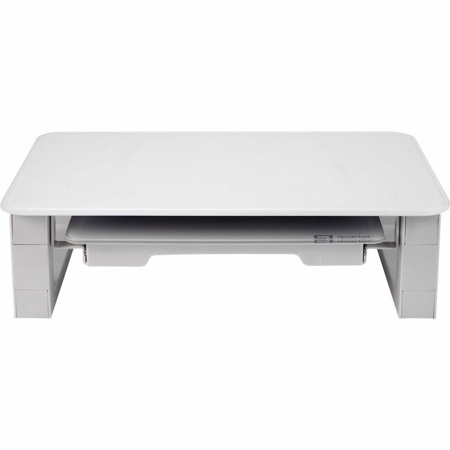 ACCO Brands Quartet Monitor-Riser Glass QRTQ090GMRW01