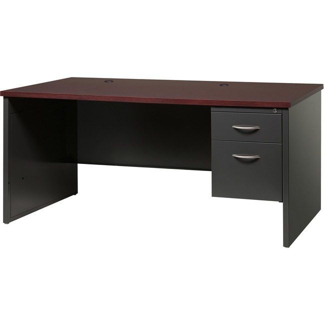 Lorell Desk 30"X66" RH PED Ch/Mh LLR79146