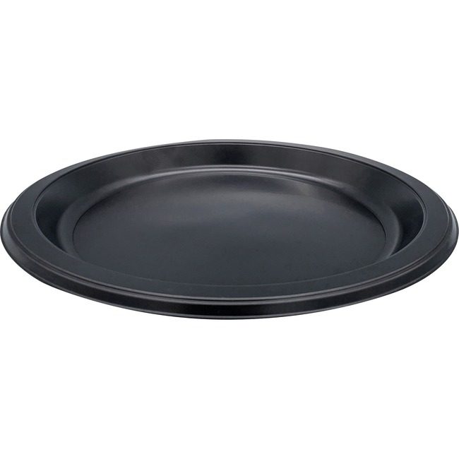 Genuine Joe Plates Rnd Plastic 9"-BLK GJO10429
