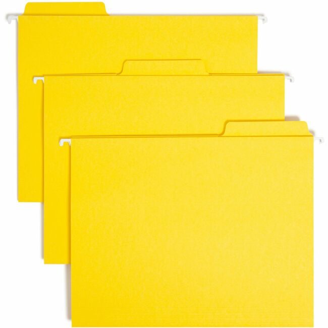 Smead Manufacturing Co. Folder Hanging Letter 1/3 Yellow SMD64097