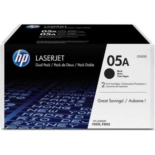HP Inc. / Hewlett-Packard Crtdgs CE505A Black Dual Pk HEWCE505DPL