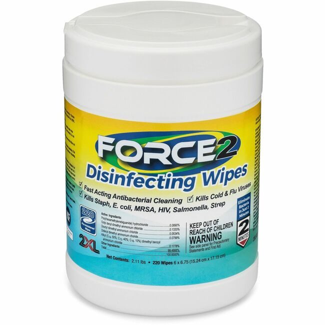 2XL Corporation Wipes Disinfecting 220 Count TXL407