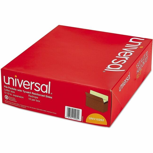 Universal Office Products Pocket File Letter Str 5.25" UNV15262