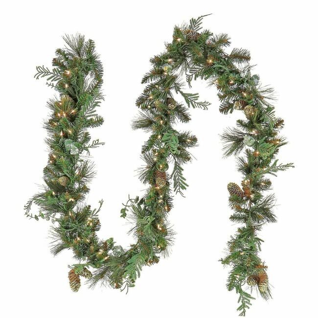 National Tree Company Garland Nconway Led 9FT NLT729083448171