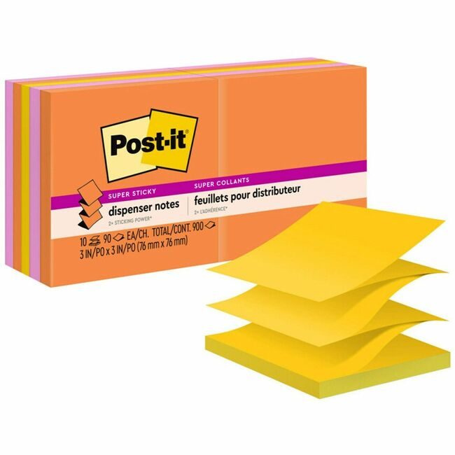 3M Company Note Popup 3X3 10 Pack Assrtd MMMR330-10SSAU