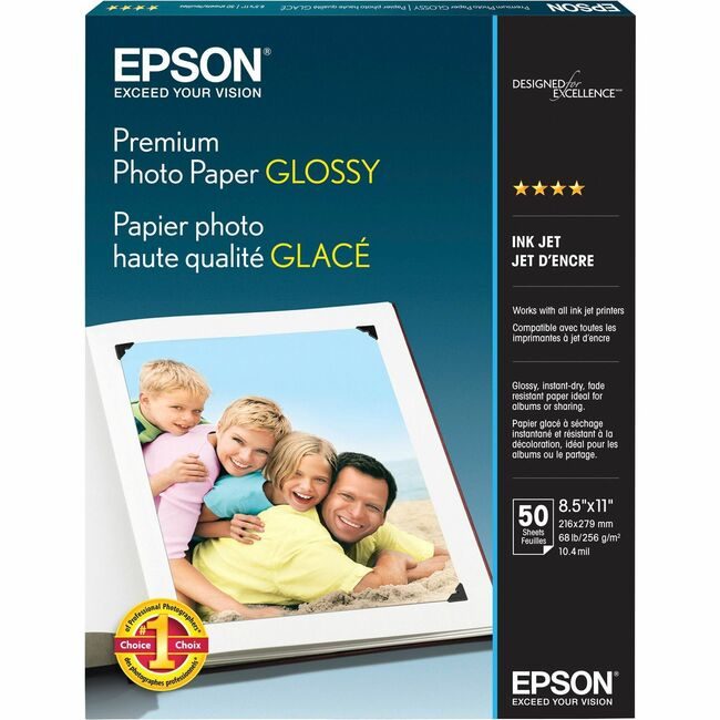Epson America Paper Photo 8.5X11 Gloss We EPSS041667
