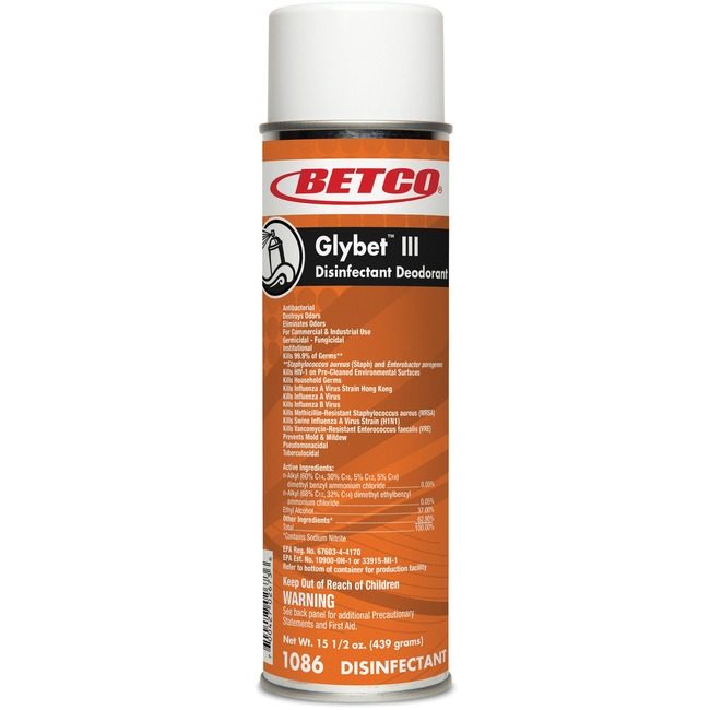 Betco Corporation Disinfectant Aerosol Clear BET10862300