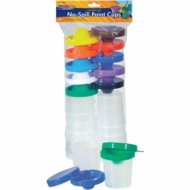 Pacon Corporation Cups Paint No-Spill 10 Count PAC5100