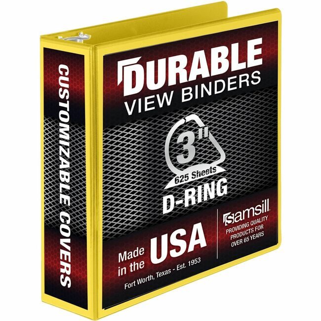 Samsill Binder Dur Vw 3"DR Yellow SAM16481