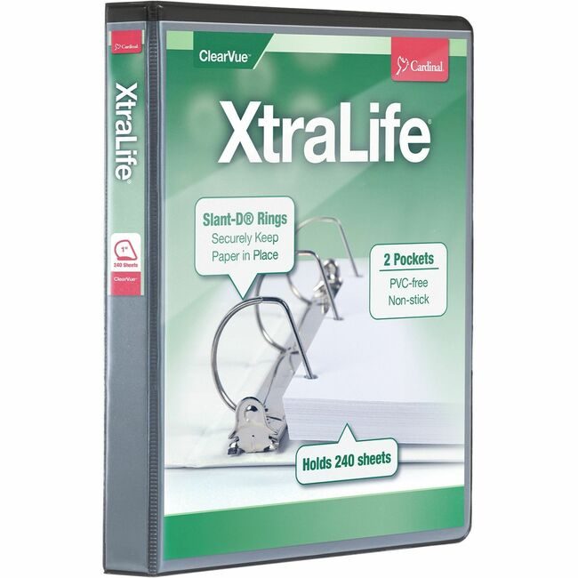 TOPS Products / Cardinal Brands Binder X-Life Dring 1" Black CRD26301
