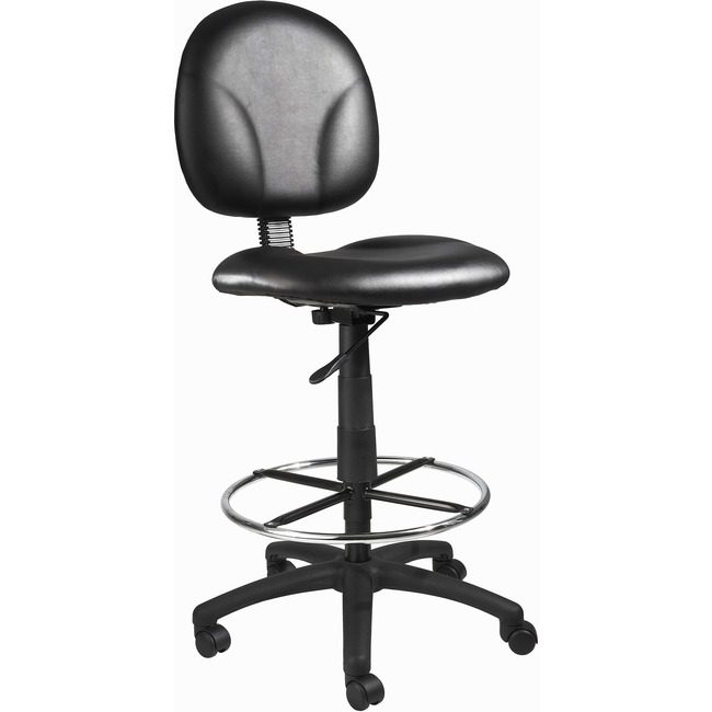 Boss Office Products Stool Armless Vinyl Black BOPB1690CS