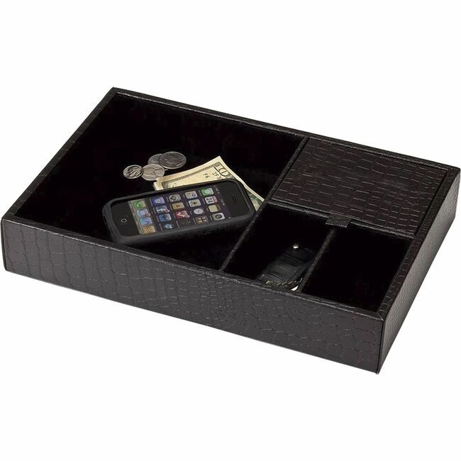 Dacasso Tray Standard Lthr Crocemb DACA2463