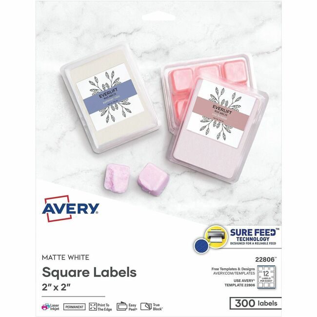 Avery Products Corporation Label Square Trublk We 300 AVE22806