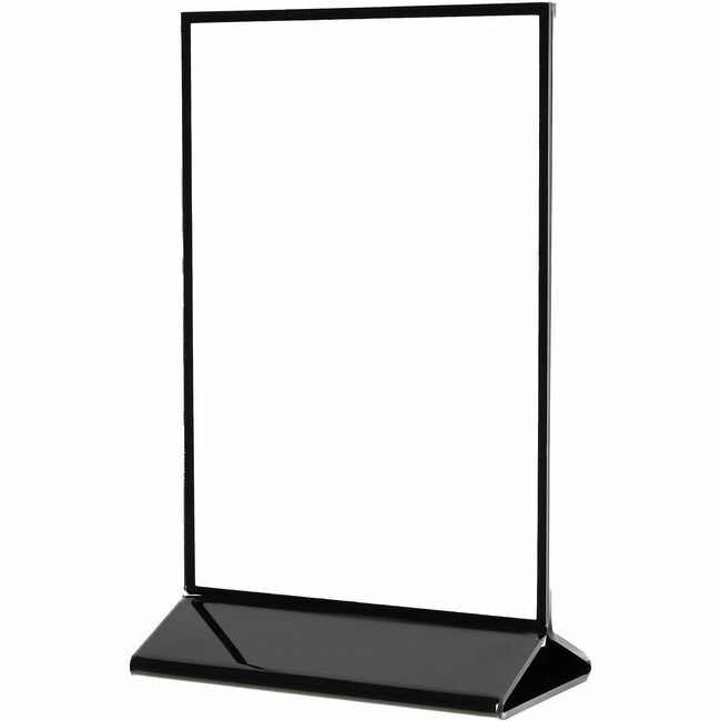 Deflecto Signholder Y 5X7 Clear Black DEF4429