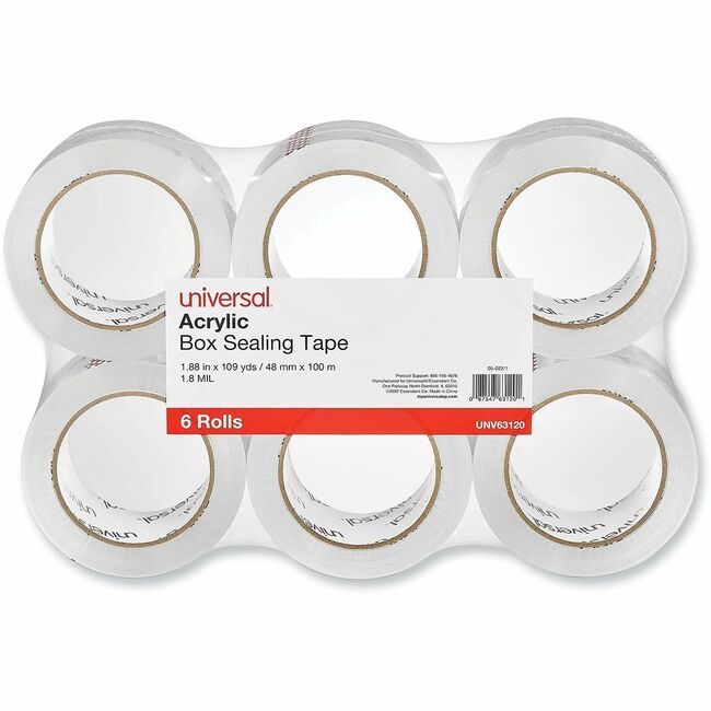 Universal Office Products Tape 2"X110YD 6/PK Cr UNV63120