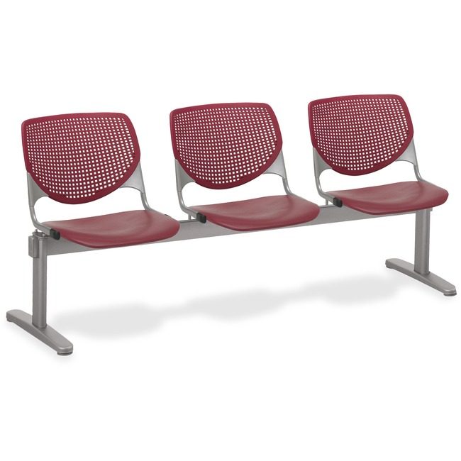 KFI Seating Beamseat 3SEAT Brgnd/Brgndy KFI2300BEAM3P7