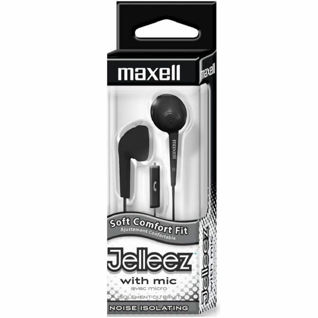Maxell Earbud W/Mic Sftfit Jellee MAX191569