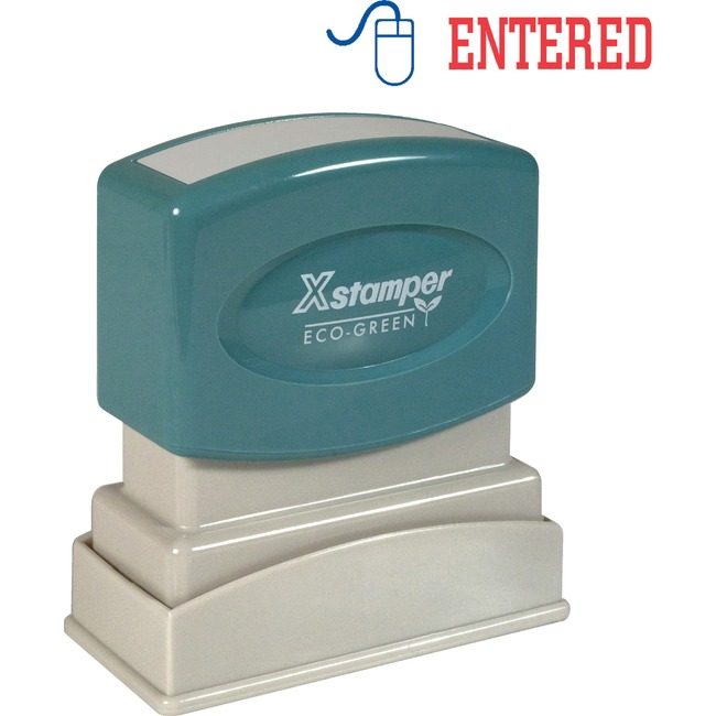 Shachihata / Xstamper Stamp Preinkd Entered Be/Rd XST2027