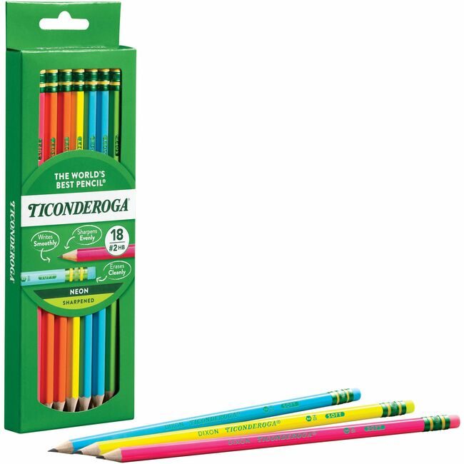 Dixon / Ticonderoga Dixon Ticonderoga Company / Pncl Tic Astnen 18 Count DIXX13018
