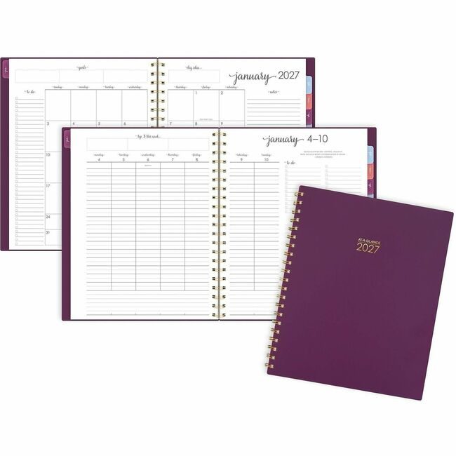 ACCO Brands AT-A-GLANCE Planner Harmony Wm Large Purple AAG109990518