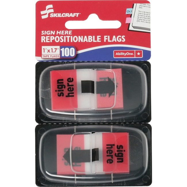 Varies / verify SKU SKU-LEVEL VERIFICATION REQUIRED Flag Slfstck Sign Here 100 NSN3892262