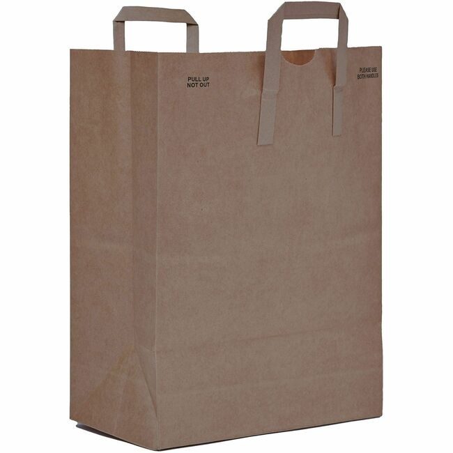 AJM Packaging Corporation Sack Grocery Handle 1/6 BBL AJMHS70NP3CES