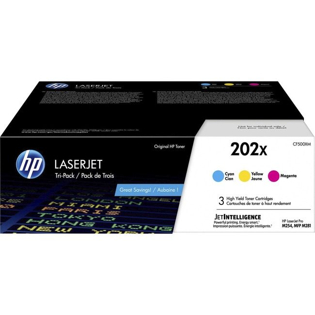 HP Inc. / Hewlett-Packard Crtdg Lsr 202X COLOR 3PK HEWCF500XM