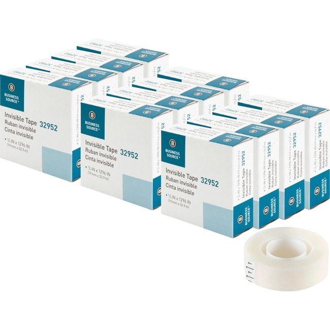 Business Source Tape Roll Invis 3/4"X1296" BSN32952BX
