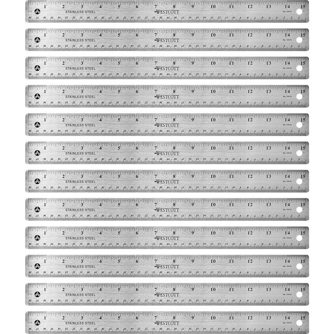 Westcott / Acme United Acme United Corporation Westcott / Ruler Stainless Steel 15" ACM10416BX