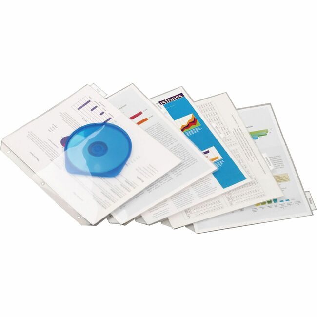 TOPS Products / Cardinal Brands Binder Poly Pcktsw/Tabs Clear CRD84010CB