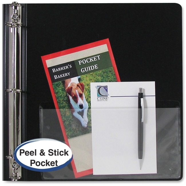 C-Line Products Pocket Adhesive 10.75X5.25 Clear CLI70185
