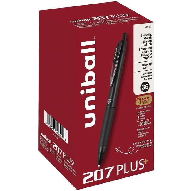Mitsubishi Pencil Co. / uni-ball Gel Pen 207PL 0.7MM Black 36 UBC70455