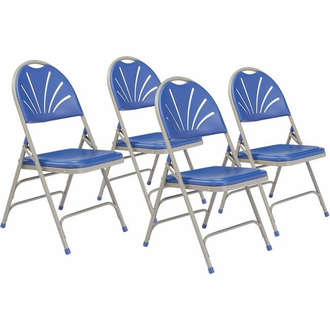 National Public Seating Chair Fold Plast Blu 1100SE NPS1105