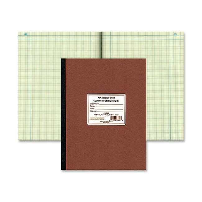 Dominion Blueline, Inc. Schneider Vizz Notebook 4X4 QUAD 9X12 78SH RED43-648