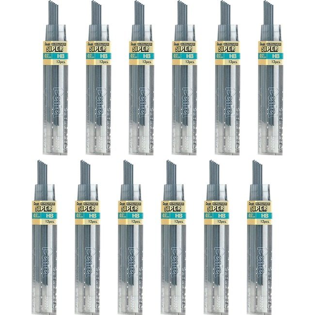 Pentel of America Lead 0.7MM Hb/Black 12 Count PEN50HBBX