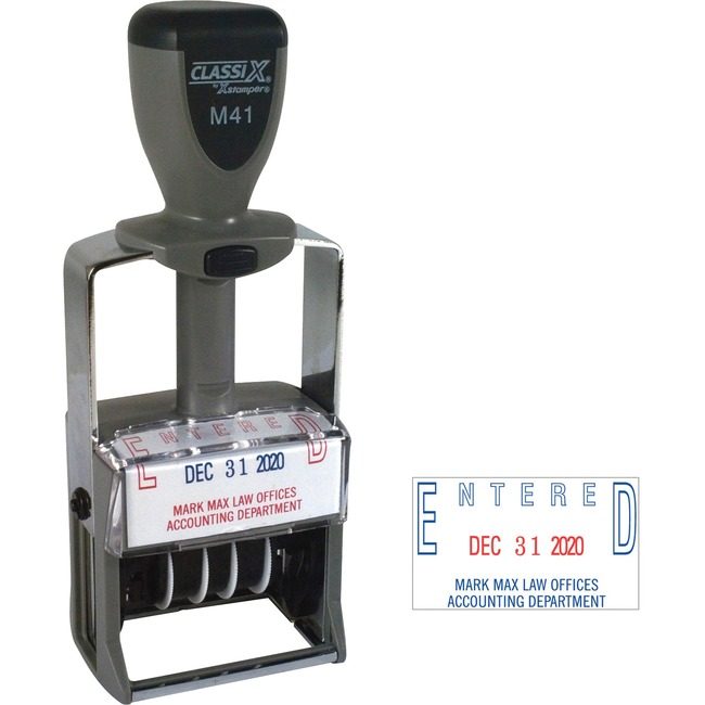 Shachihata / Xstamper Stamp Date 1-1/8X1-5/8 6LNE XSTM41