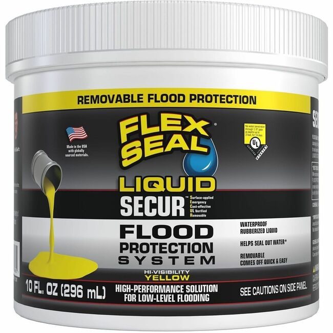 Swift Response, LLC Flex Seal Rubber Liquid 10OZ Yellow FLXRLSYELR12