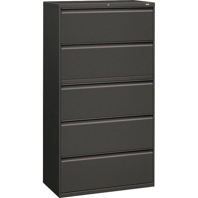 The HON Company File Lat 36" 5 DRWR Char HON885LS