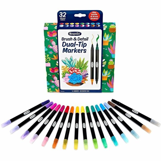 Crayola LLC Marker Brush/Detail 16 Count CYO586755