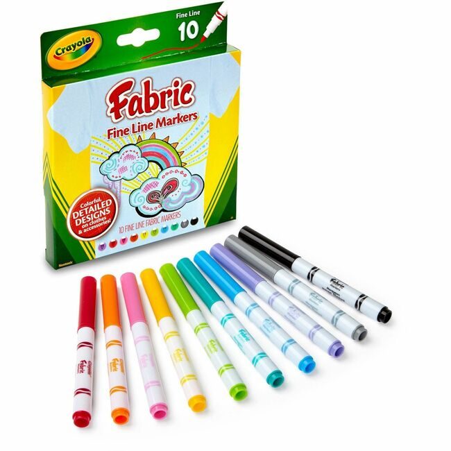 Crayola LLC Marker Fabric Fn 10 CT. CYO588626