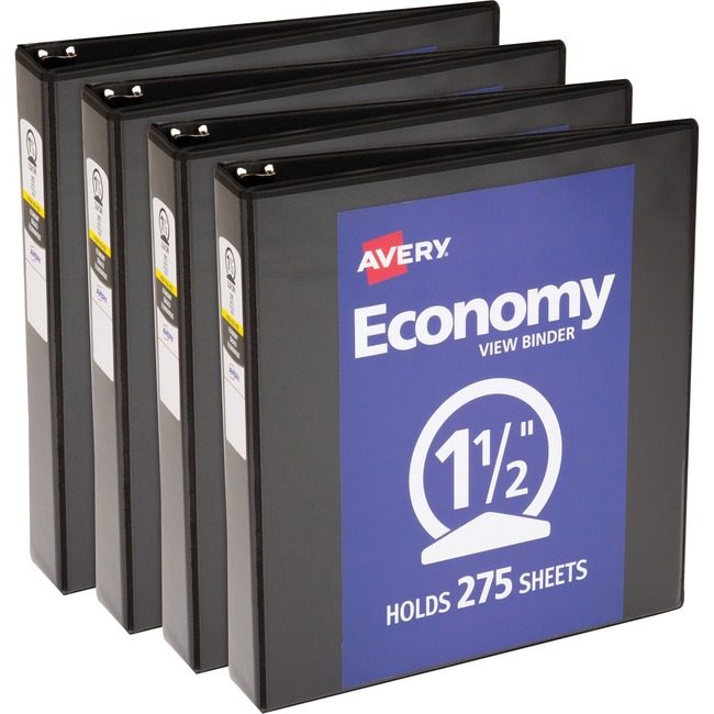 Avery Products Corporation Binder View Round 1.5" Black AVE05725BD