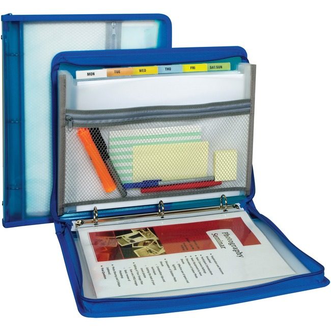 C-Line Products Binder Expnding W/Zip Blu CLI48115